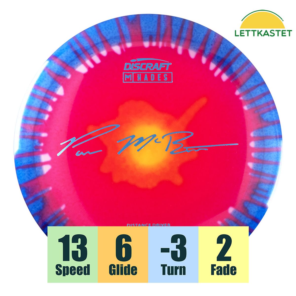 Z Line Fly Dye Hades - Paul McBeth fra Discraft - Krokhol Disc