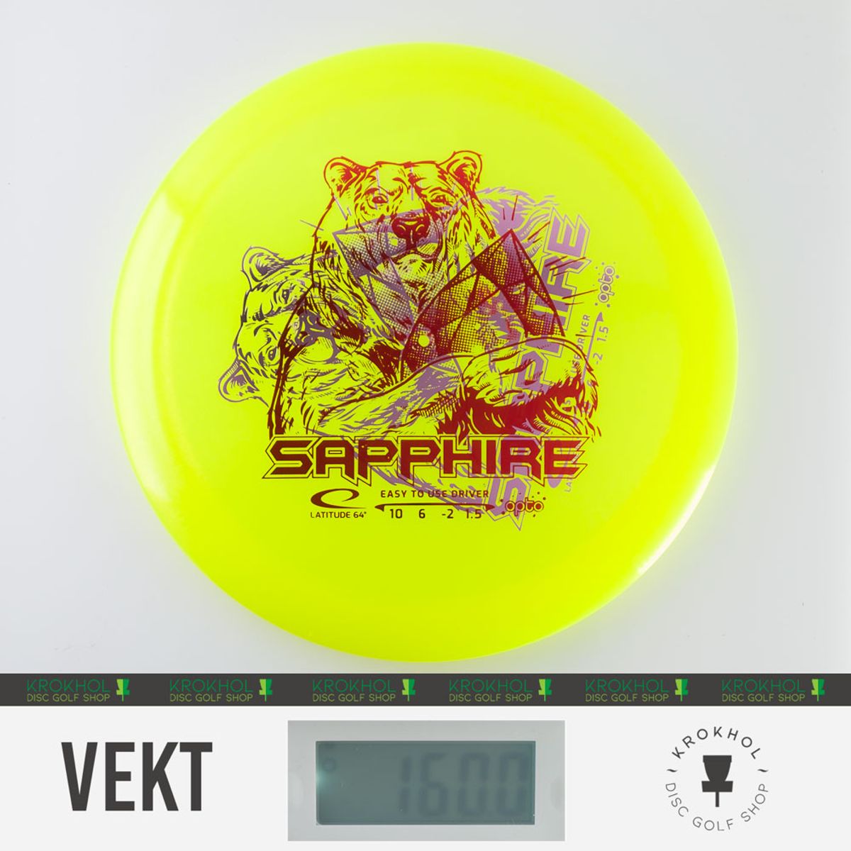 Opto Glimmer Sapphire - X-Out - Krokhol Disc Golf Shop