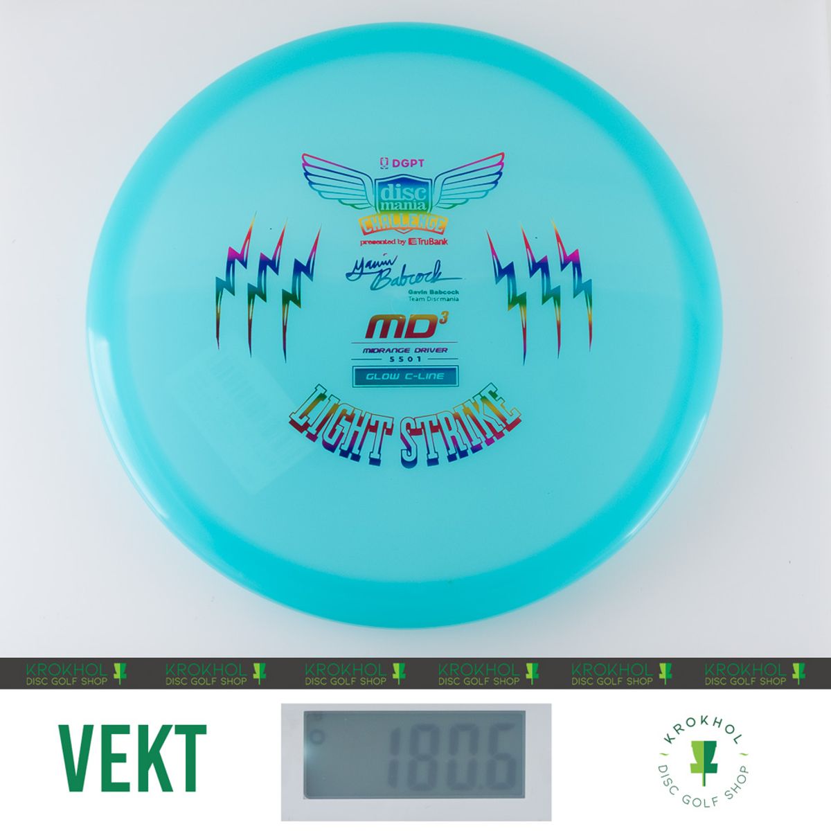 C-Line Glow MD3 - Discmania Challenge Fundraiser Light Strike