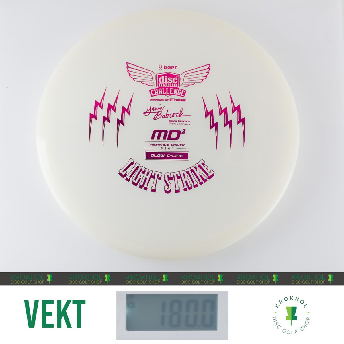 C-Line Glow MD3 - Discmania Challenge Fundraiser Light Strike