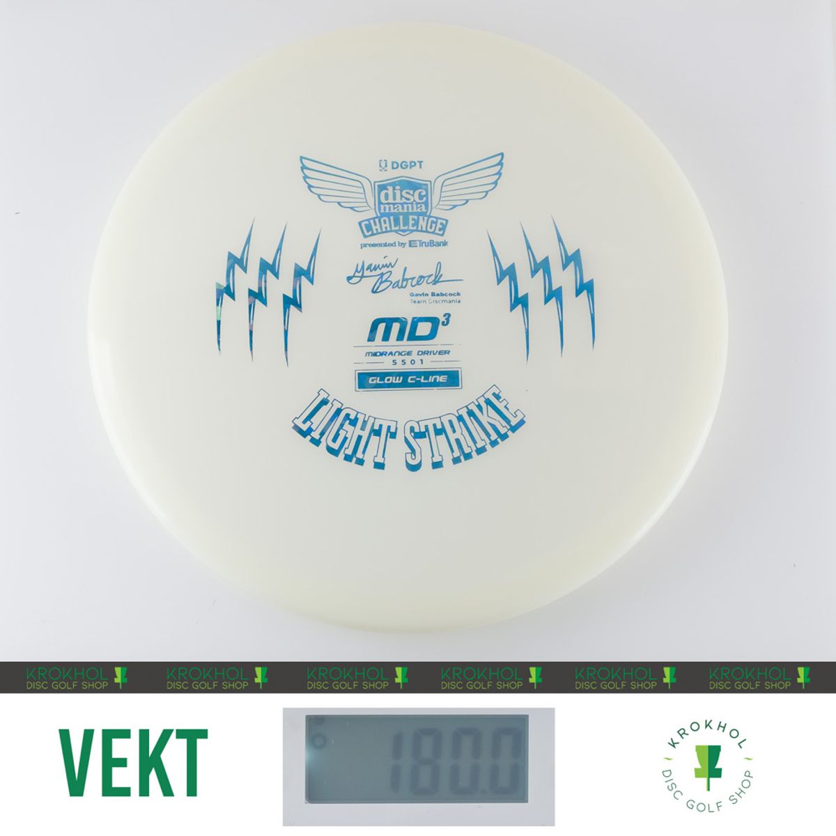 C-Line Glow MD3 - Discmania Challenge Fundraiser Light Strike
