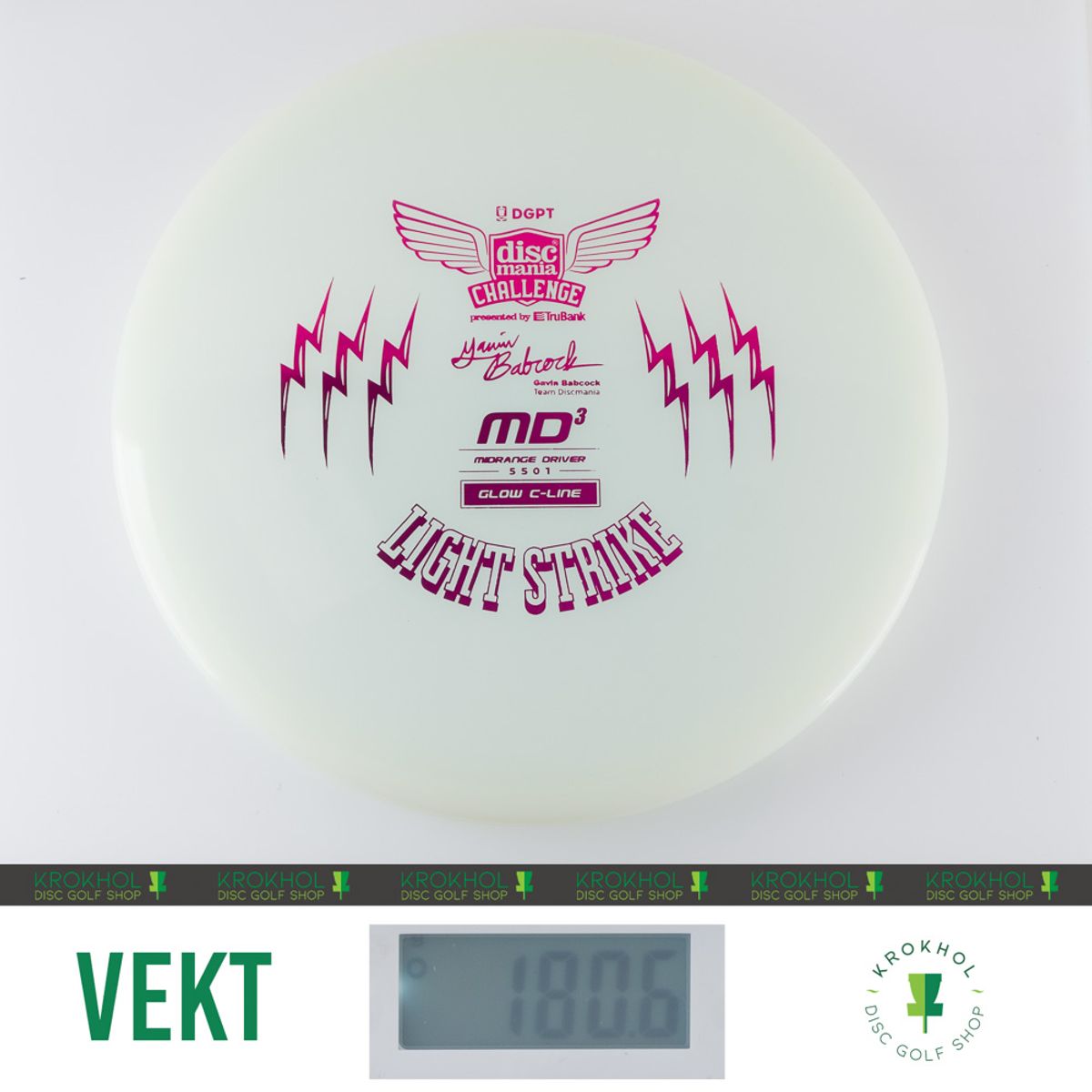 C-Line Glow MD3 - Discmania Challenge Fundraiser Light Strike