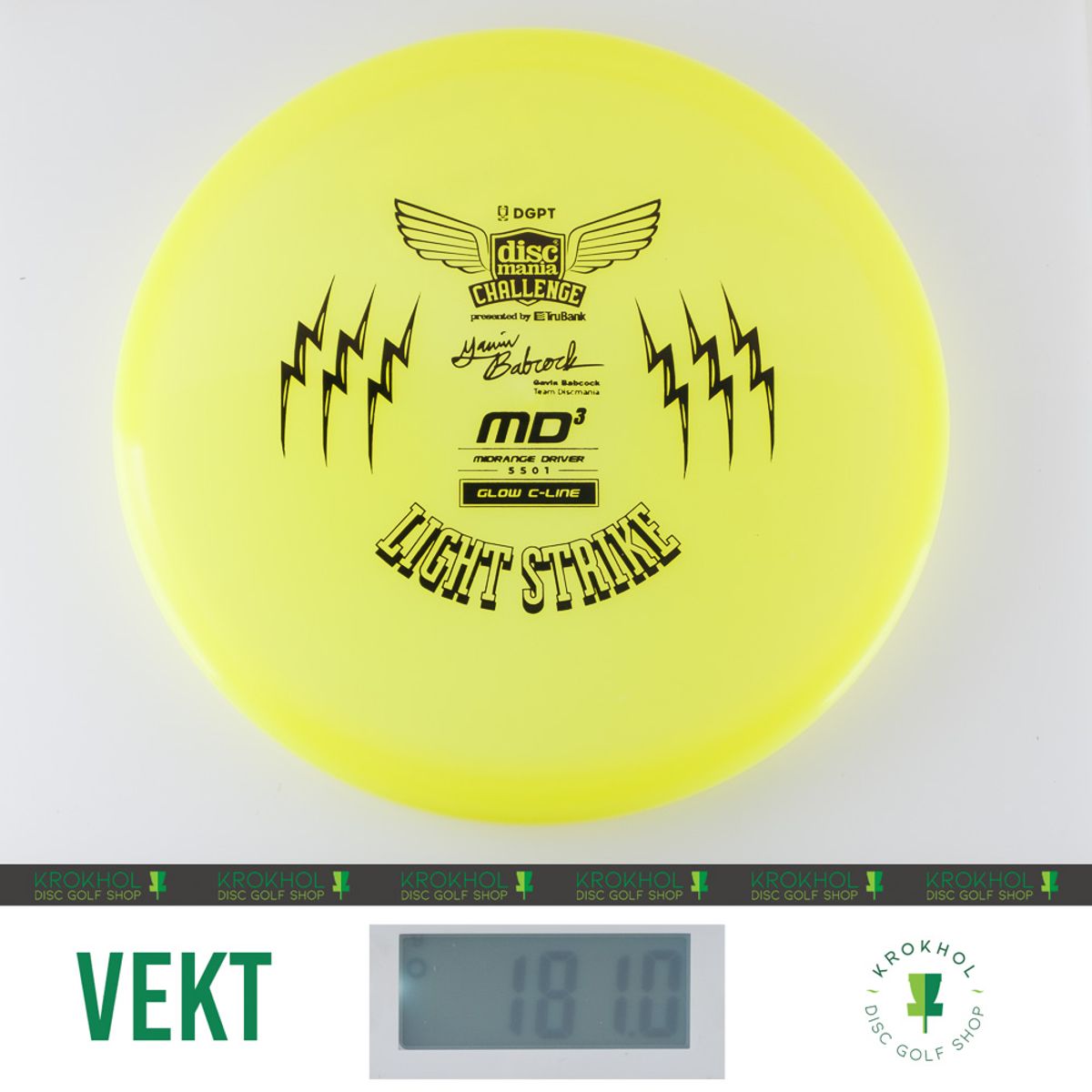 C-Line Glow MD3 - Discmania Challenge Fundraiser Light Strike