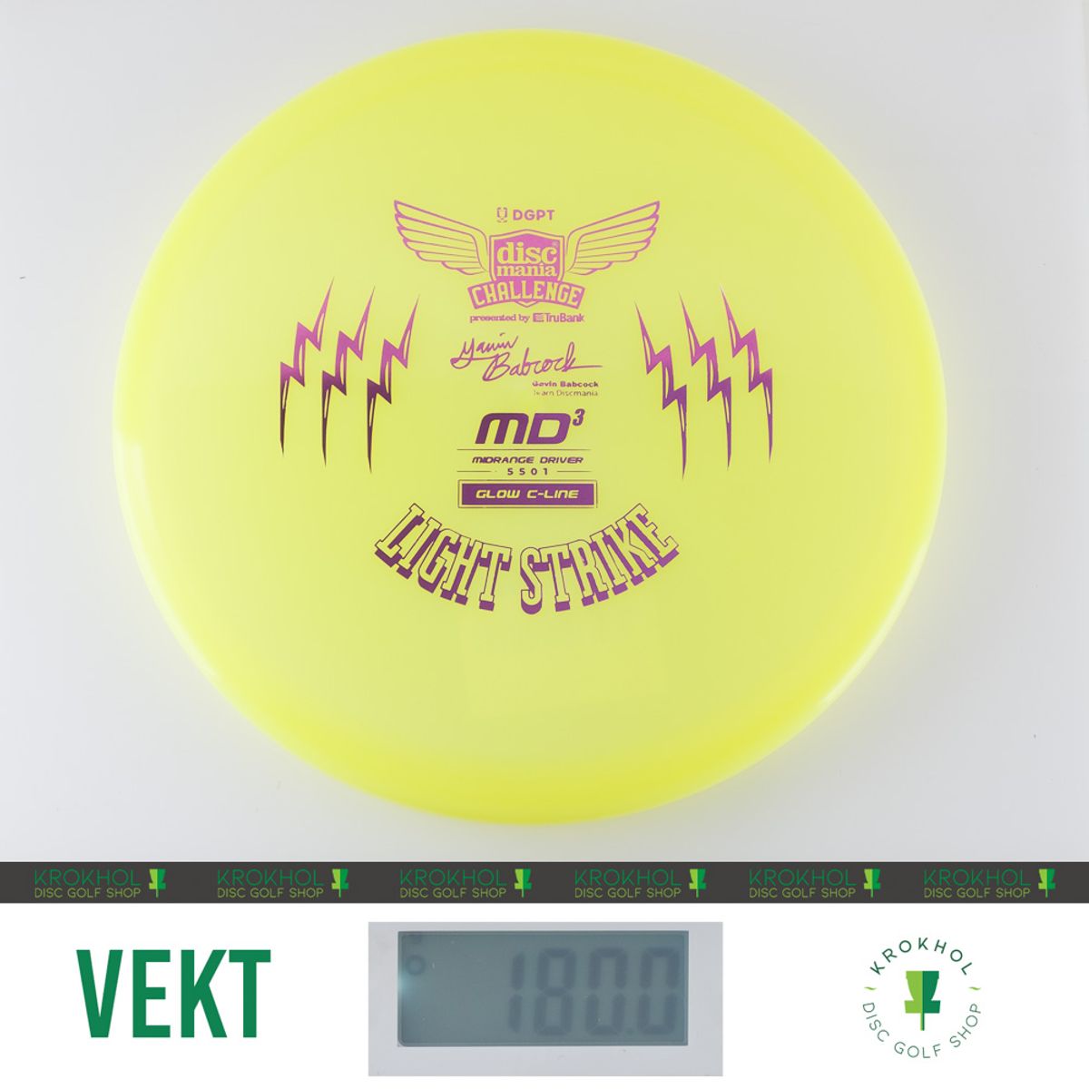 C-Line Glow MD3 - Discmania Challenge Fundraiser Light Strike