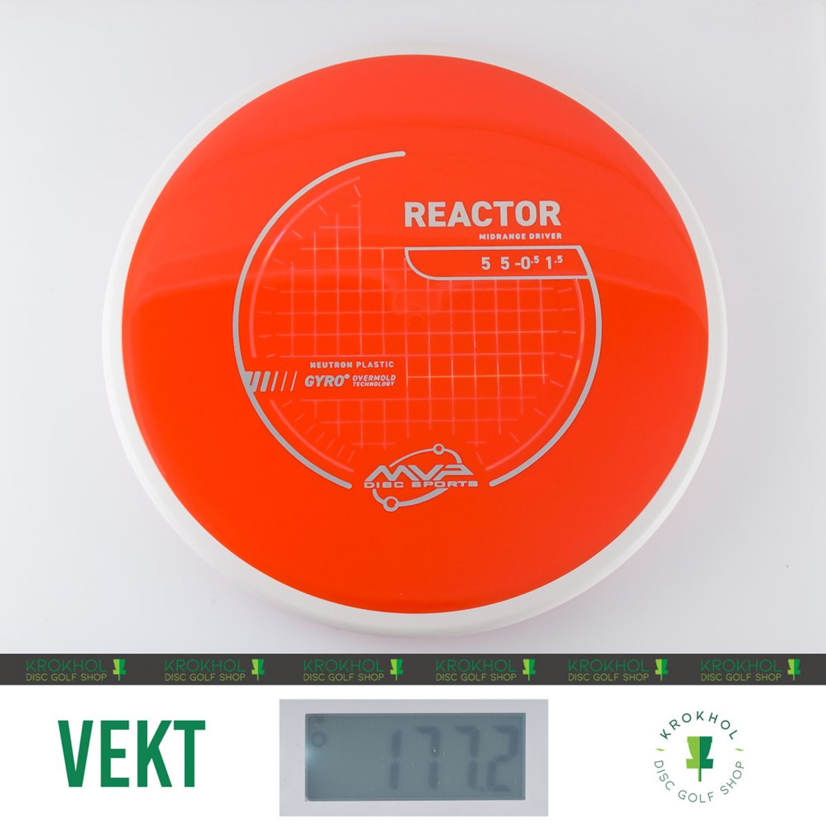 MVP Neutron Reactor Midrange | Krokhol DGS - Krokhol Disc Golf Shop